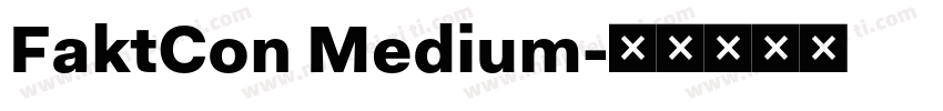FaktCon Medium字体转换